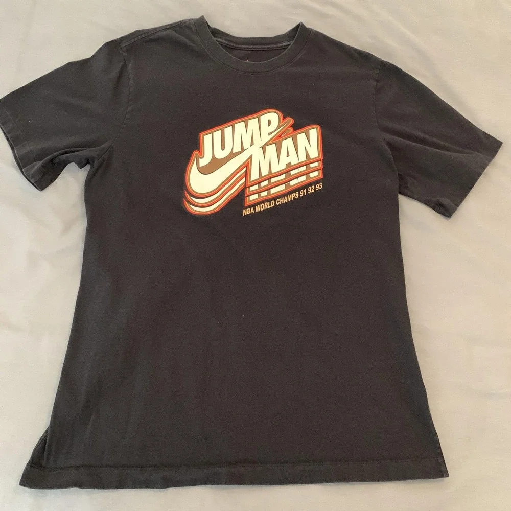 Jordan Shirt Mens Medium‎ Black Jumpman NBA World Champs Graphic Tee T-Shirt